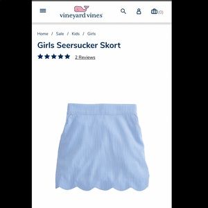 Seersucker Skort